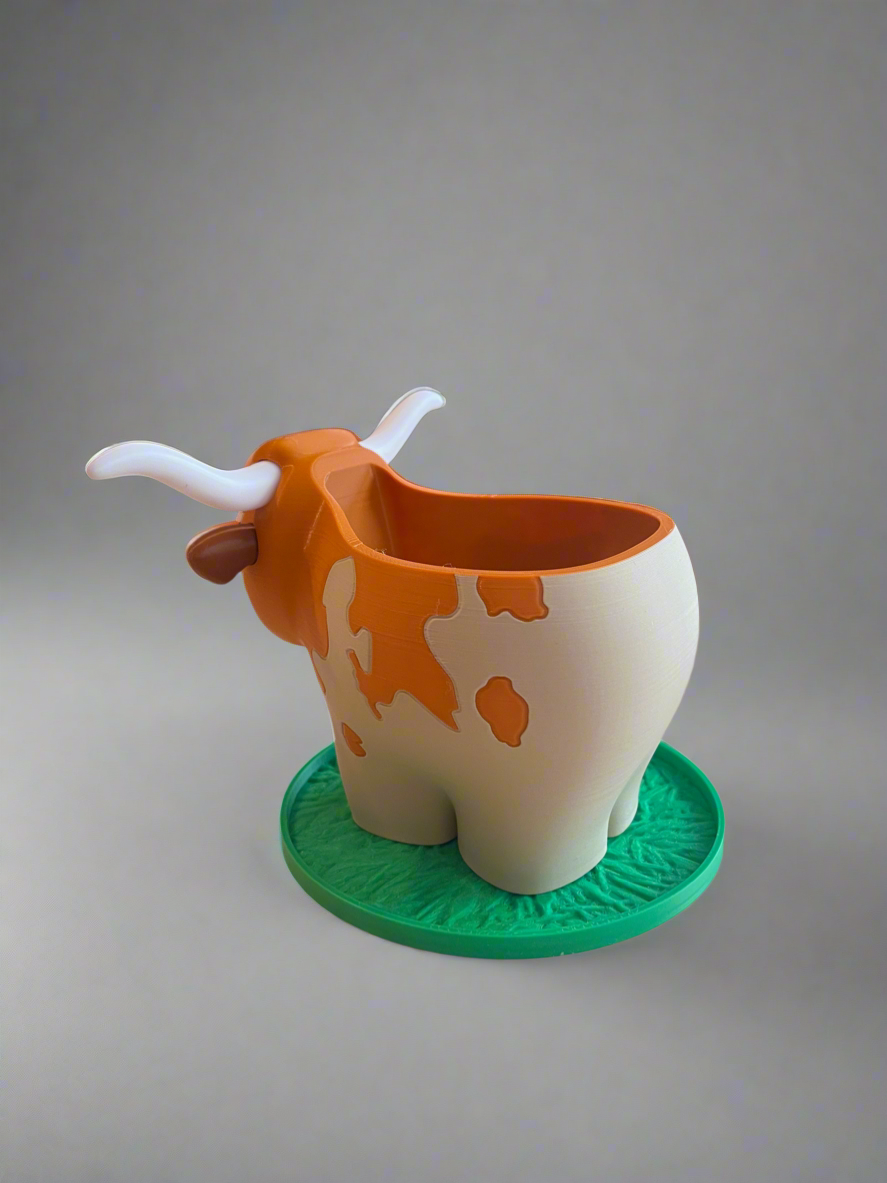 Longhorn Planter with Drip Tray