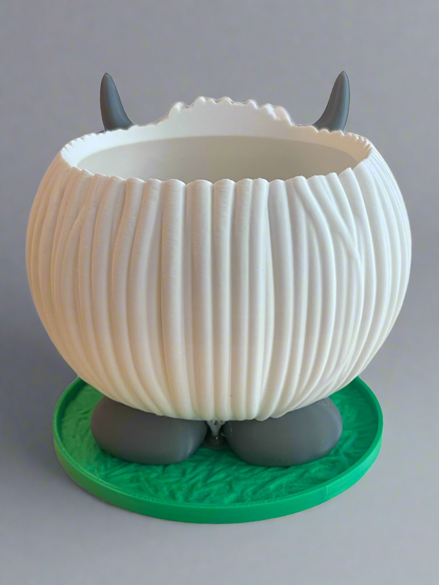 Sheep Planter with Drip Tray