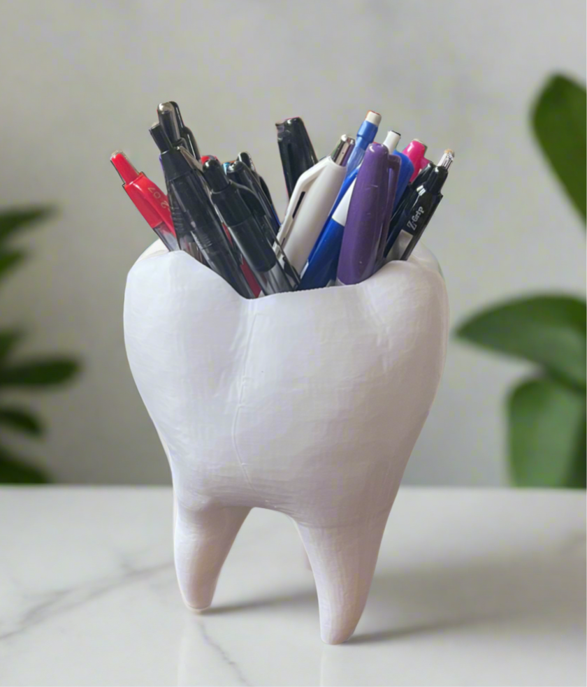 Holy Molar Desktop Pen Holder