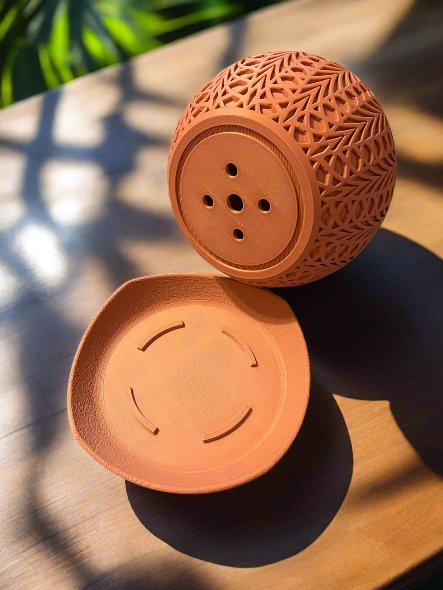 Fushion Planter with Drip Tray