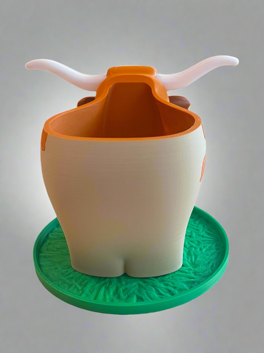 Longhorn Planter with Drip Tray