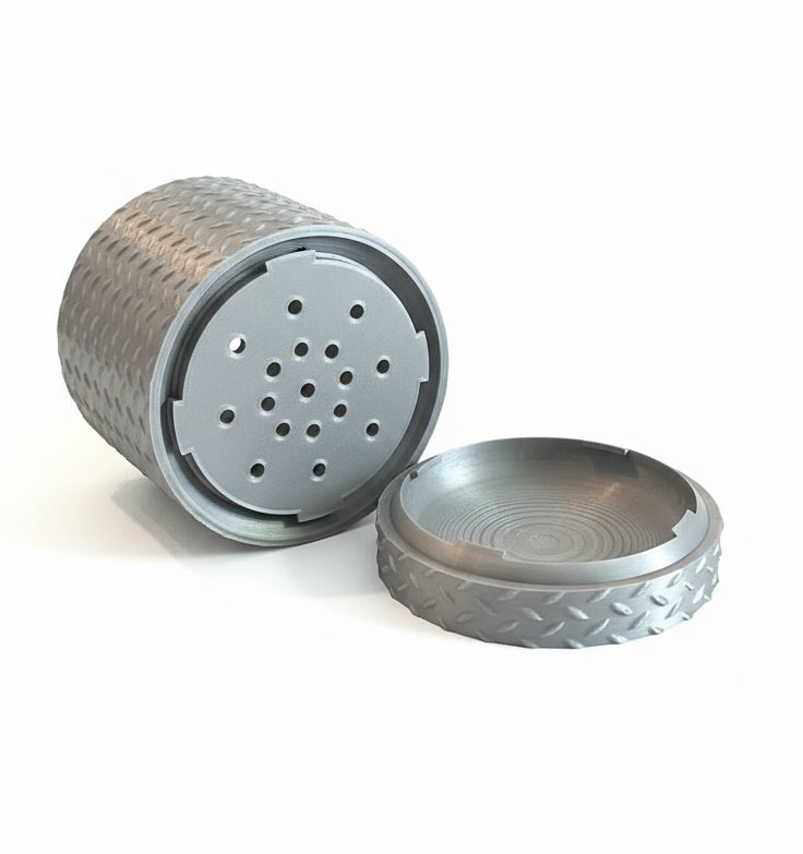 Steel Tread Planter with Hidden Drip Base