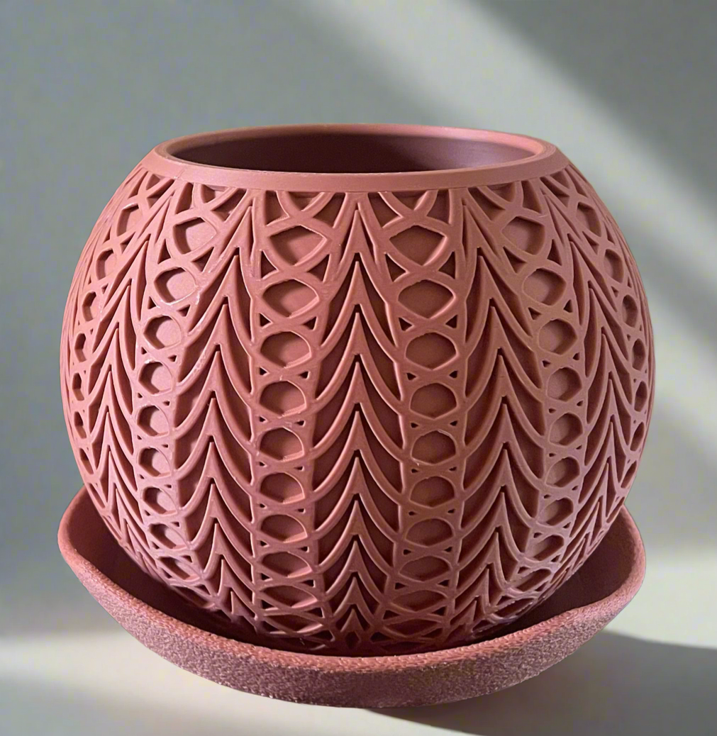 Fushion Planter with Drip Tray