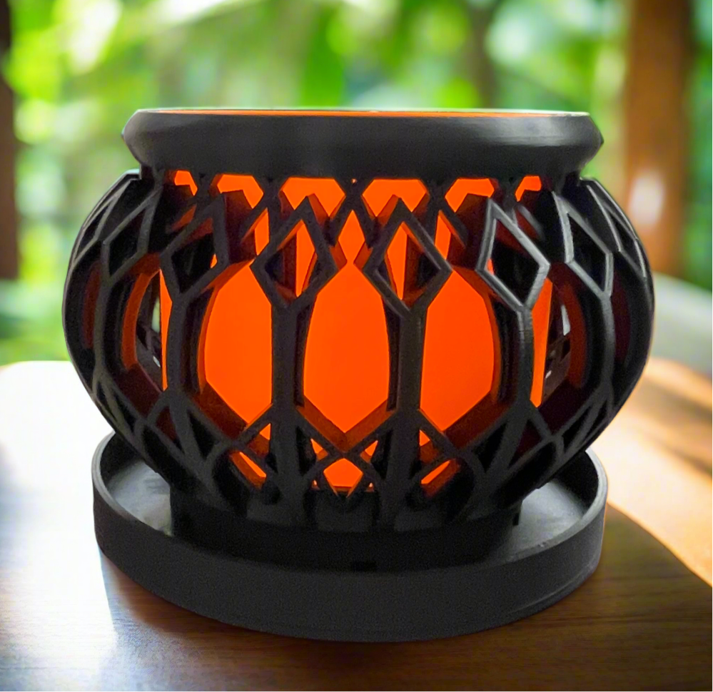 Geometric Cage Planter with Drip Tray