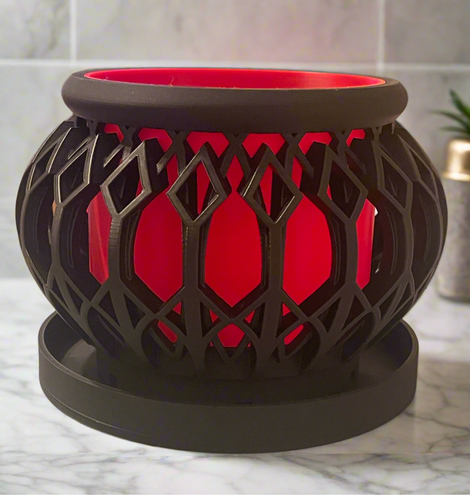 Geometric Cage Planter with Drip Tray