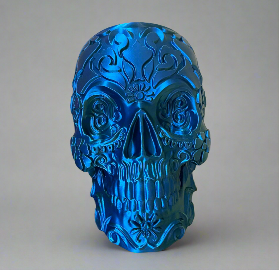 Eternal Bloom – Ornate Gothic Sugar Skull Planter
