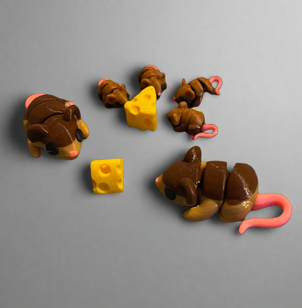 Pocket Pets Articulated Mouse Family