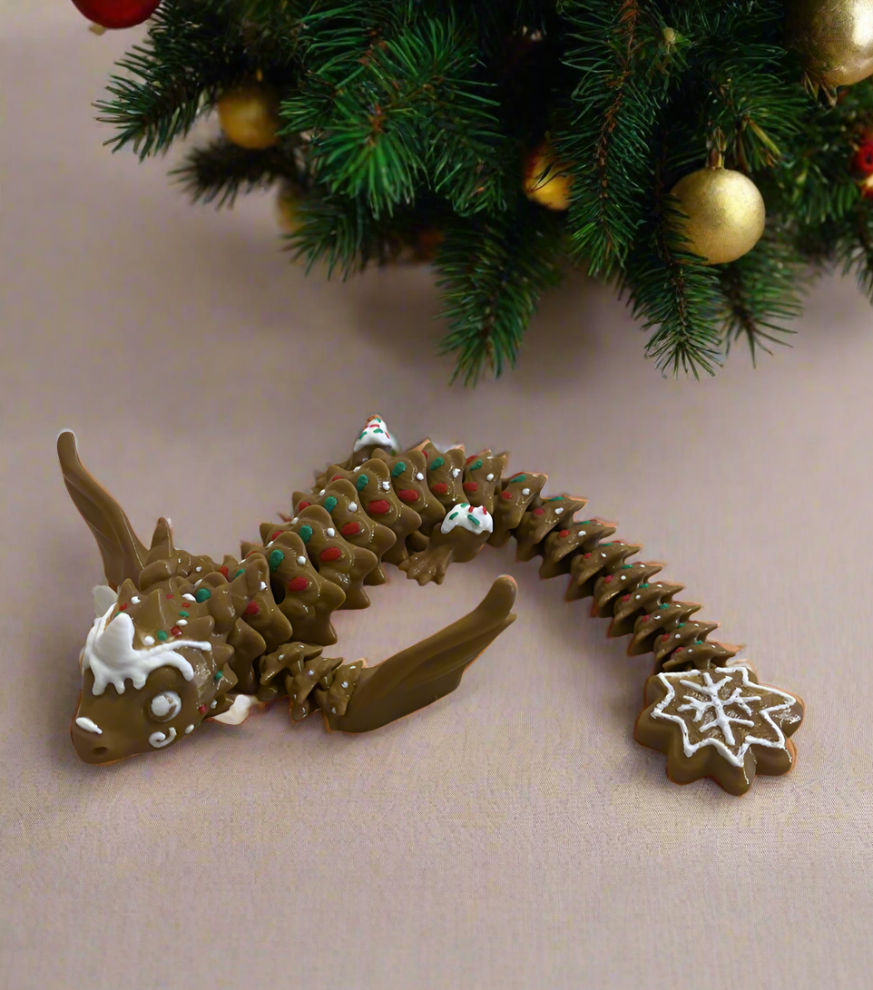 Gingerbread Holiday Dragon