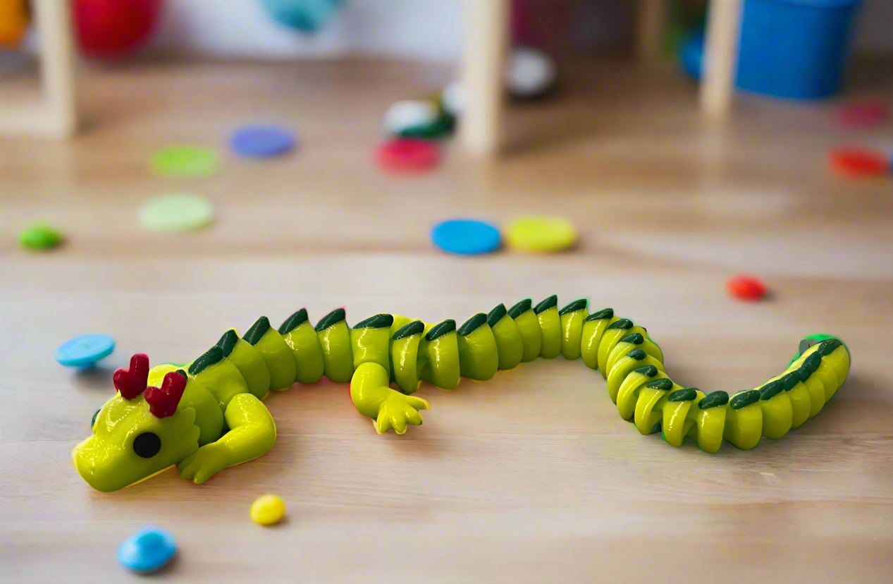 Mythical Majesty 3D Printed Baby Articulated Dragon