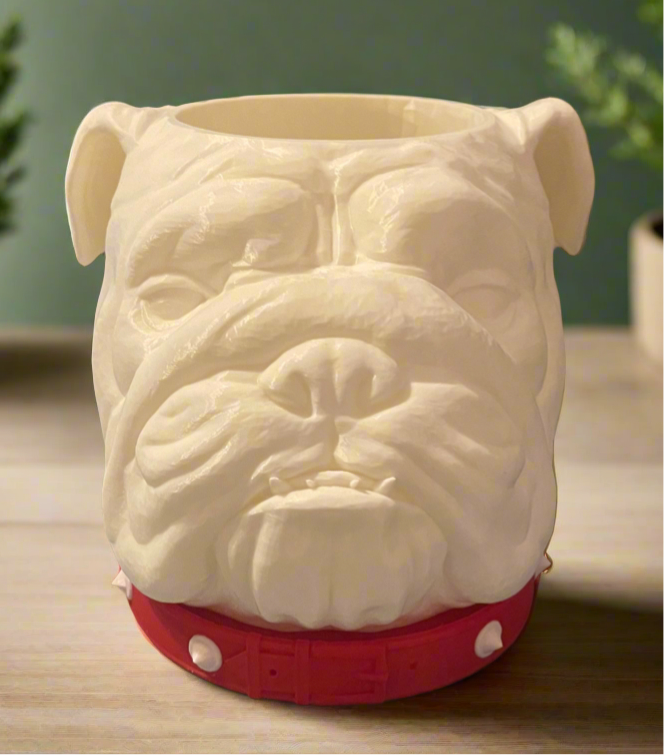 Spike Bulldog Planter with Drip Tray