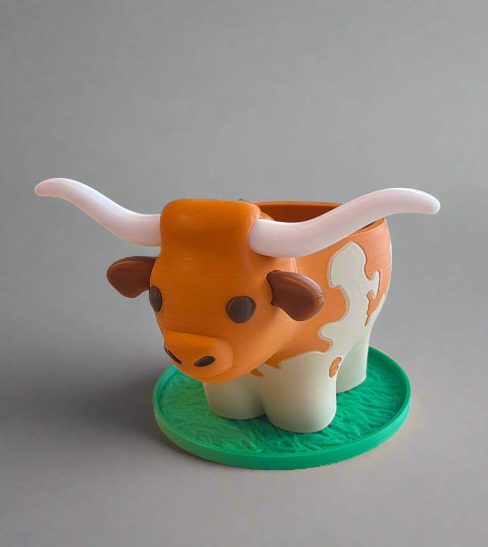 Longhorn Planter with Drip Tray