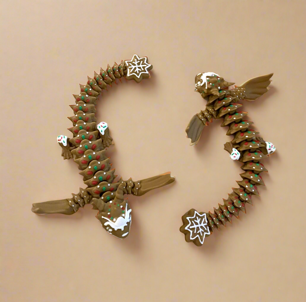 Gingerbread Holiday Dragon