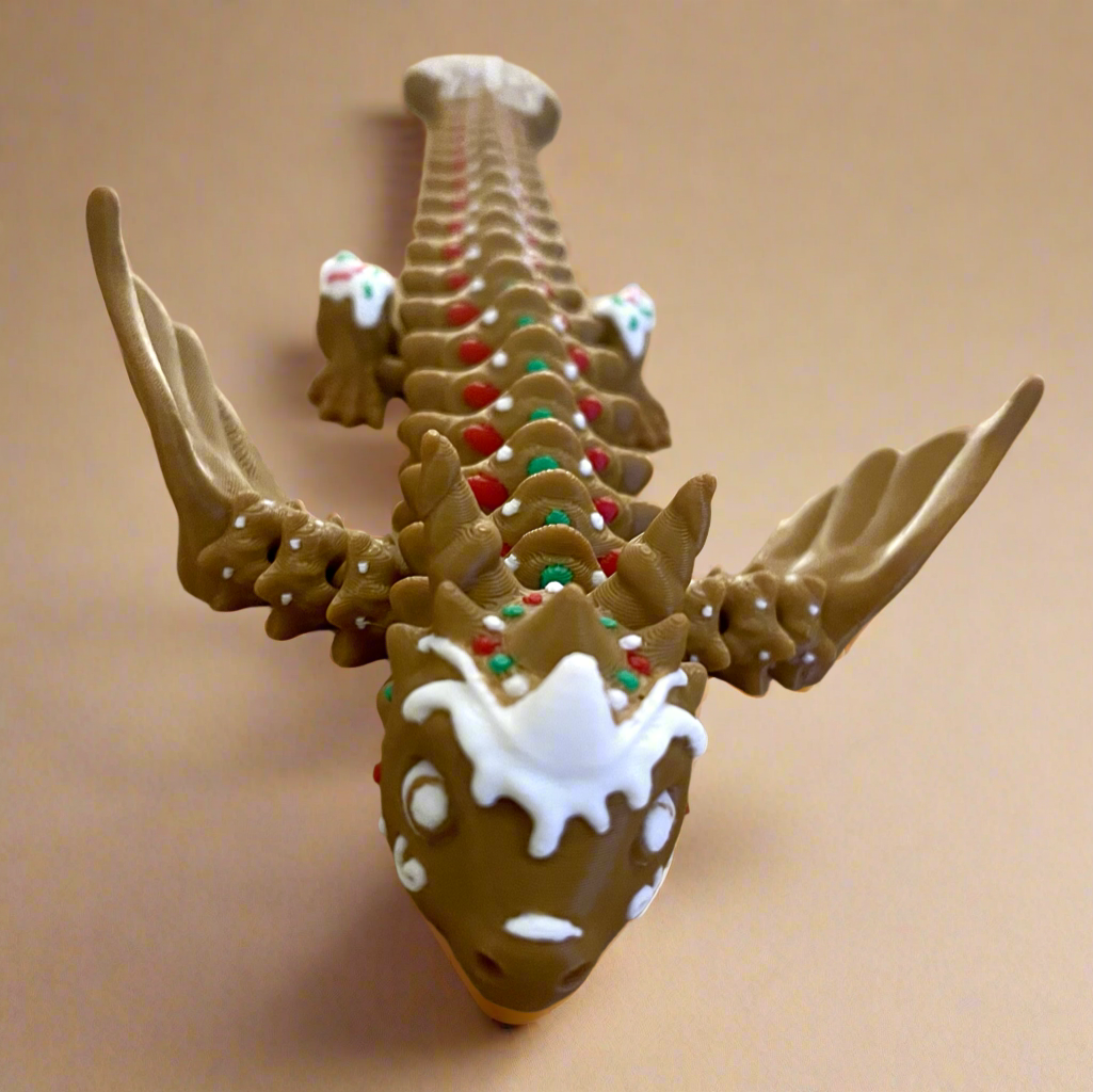 Gingerbread Holiday Dragon