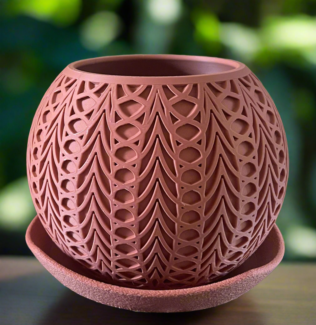 Fushion Planter with Drip Tray