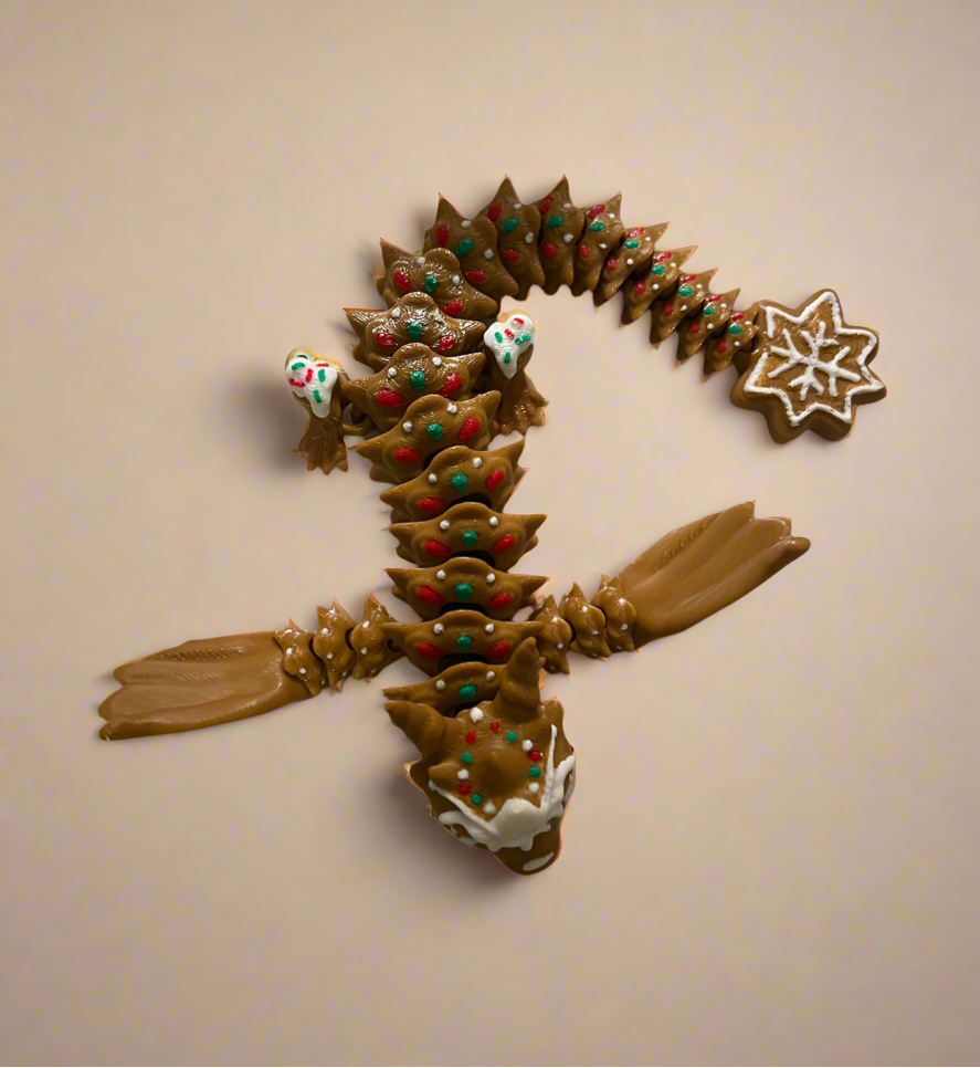 Gingerbread Holiday Dragon