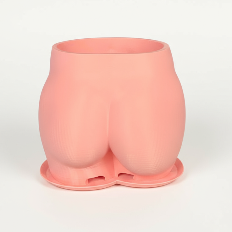 Cheeky Curves Planter with Drip Tray