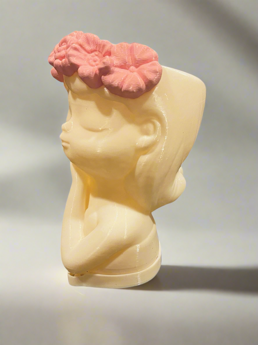 Fairy Flower Girl Planter with Drip Tray
