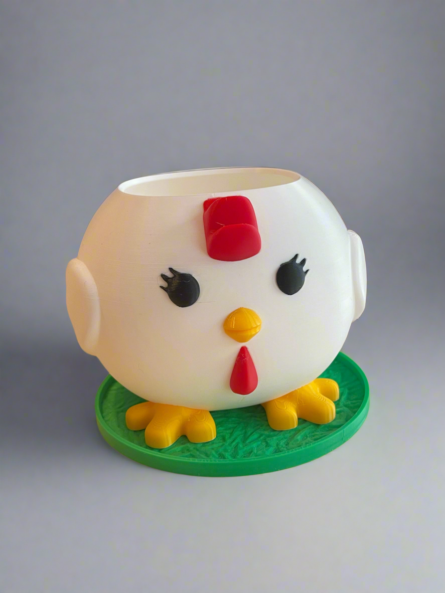 Chicken Planter with Drip Tray