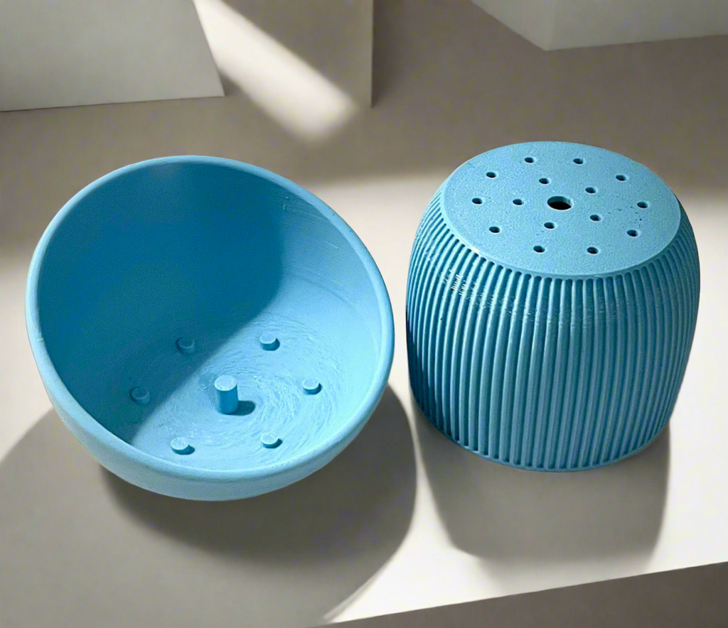 Strata Line Planter with High-Low Drip Tray