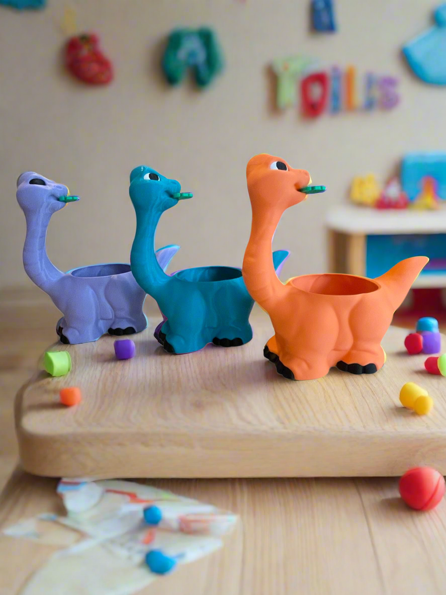 Brontosaurus Bites Dinosaur Planter