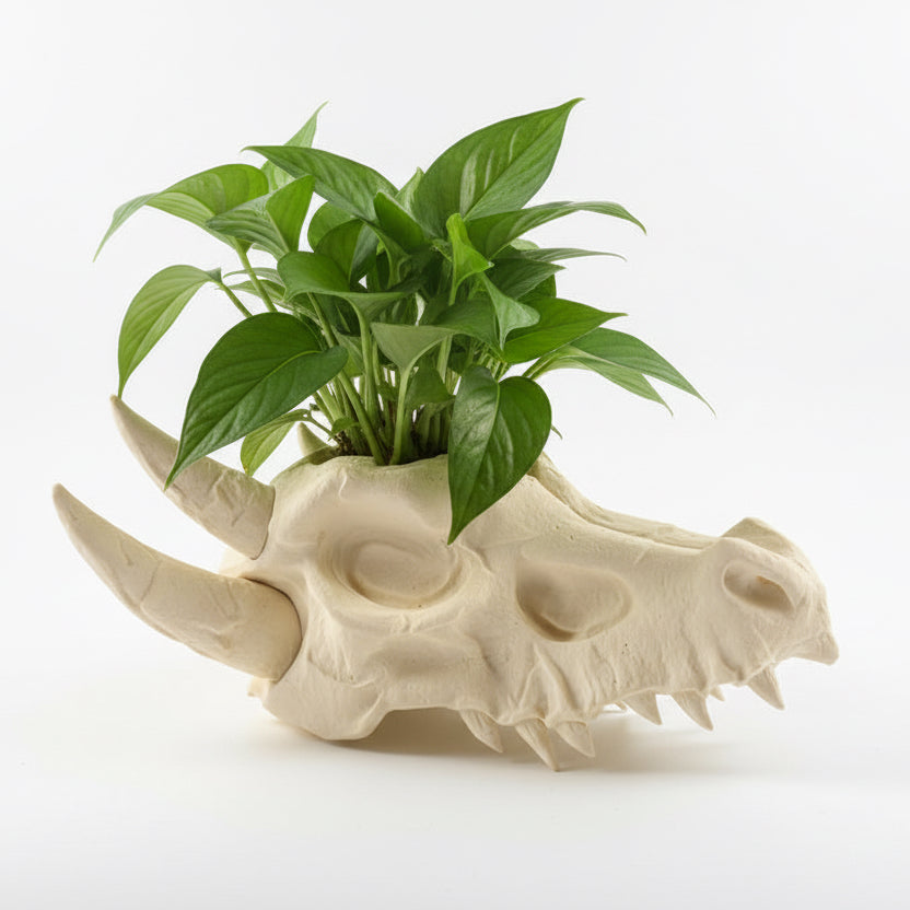 Dragon Head Skull Planter