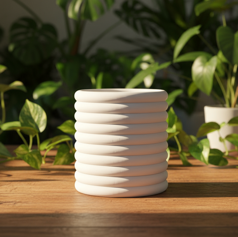 Vertica Planter with Hidden Drip Base