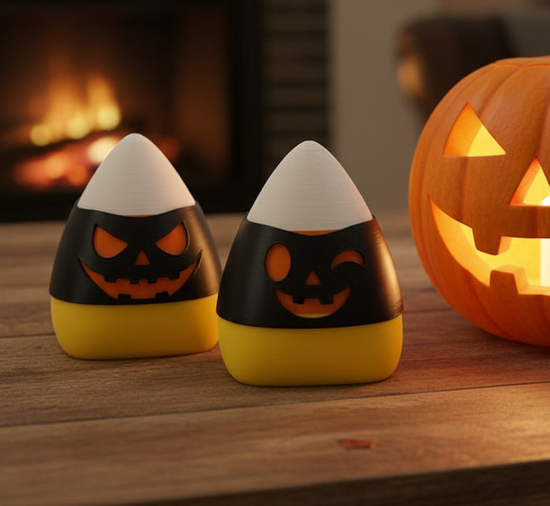 Candy Corn Halloween Glow Decor