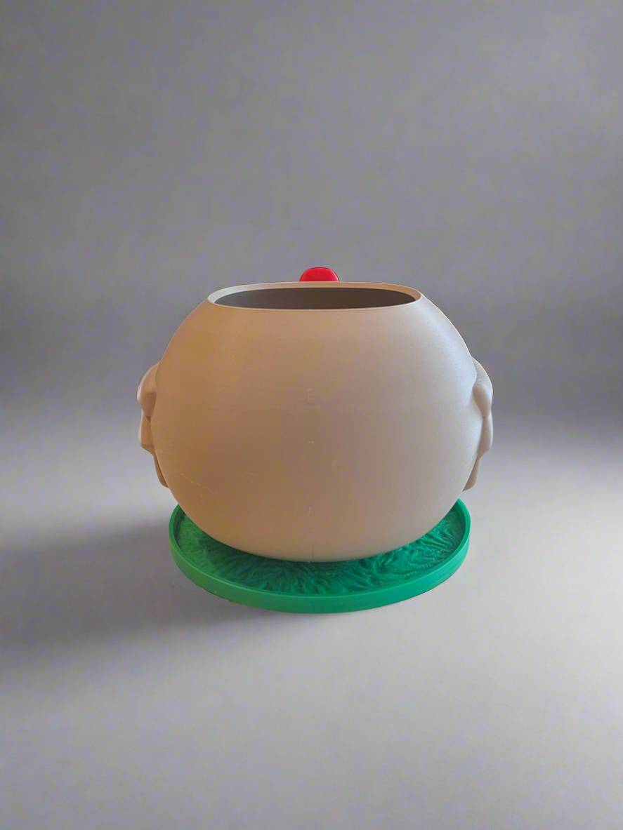 Rooster Planter with Drip Tray