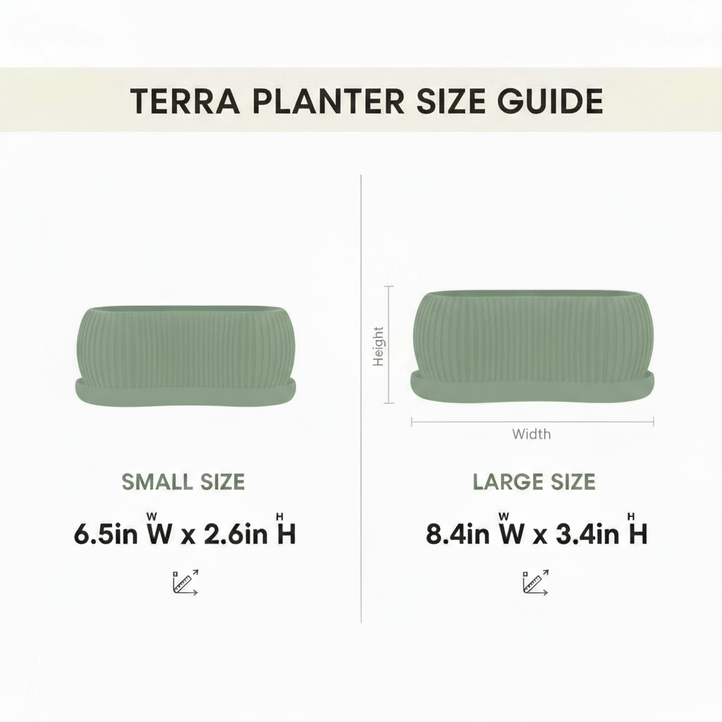 Terra Planter with Drip Tray
