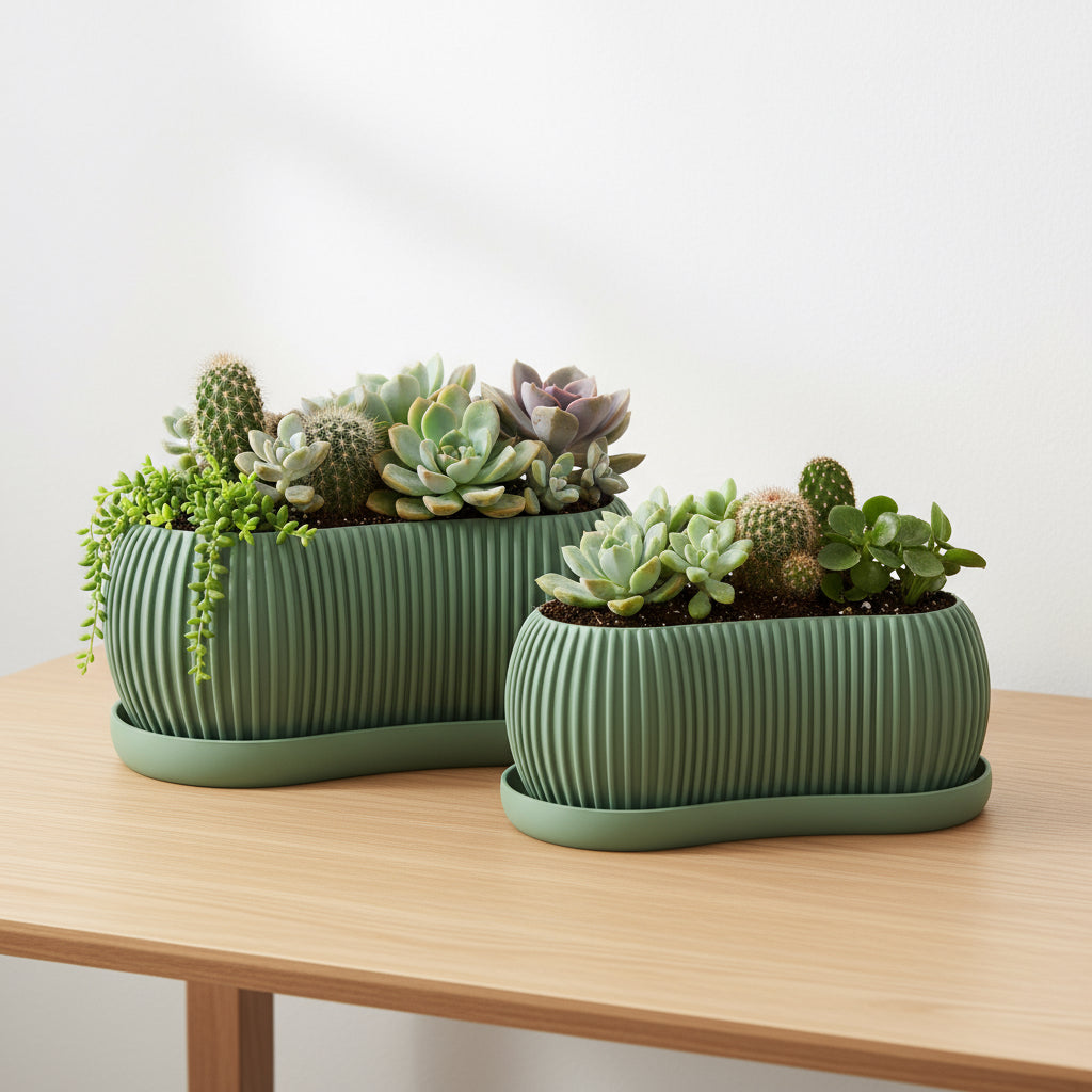 Terra Planter with Drip Tray