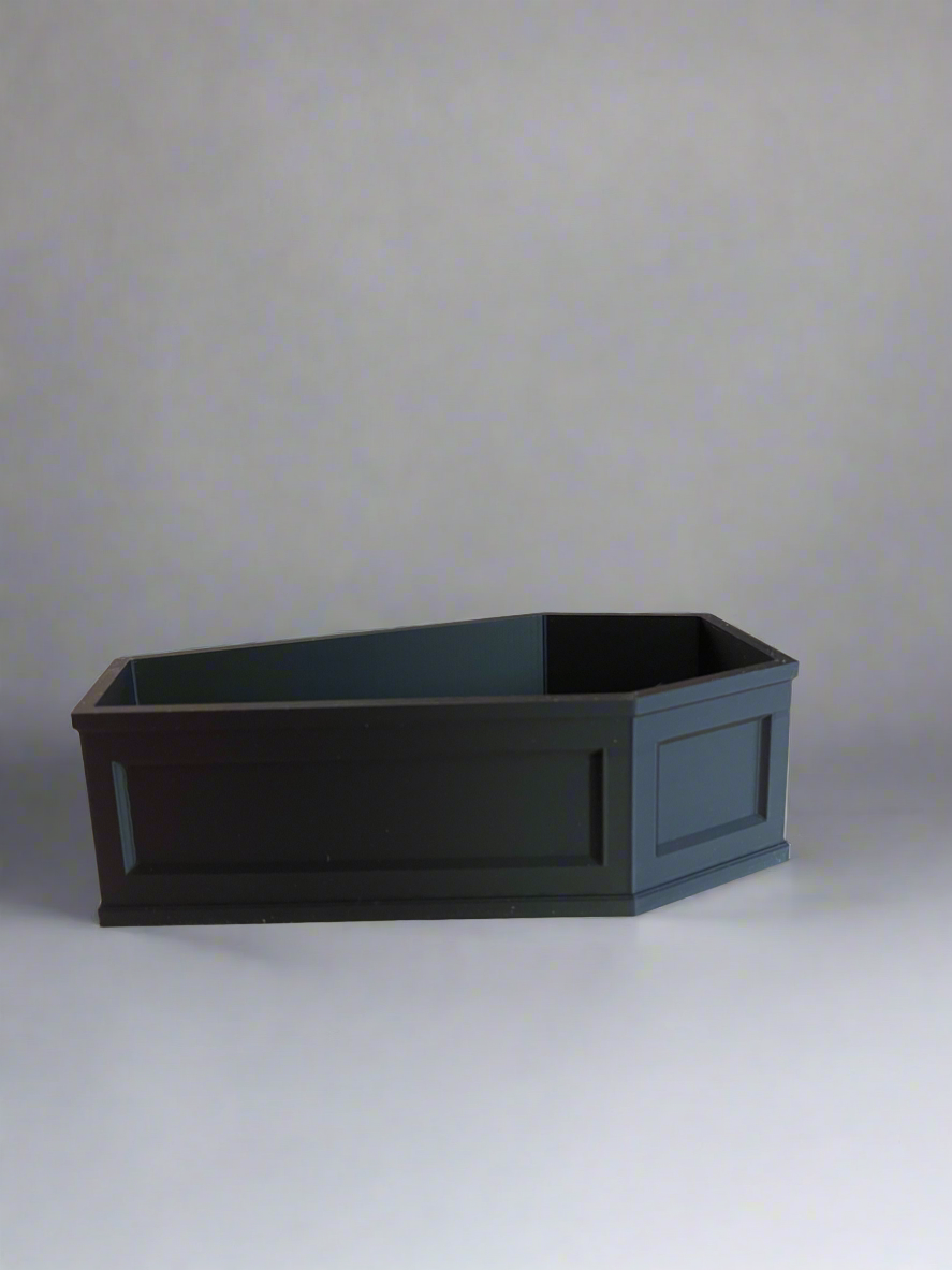 Final Resting Pot- Coffin Planter with Drip Tray