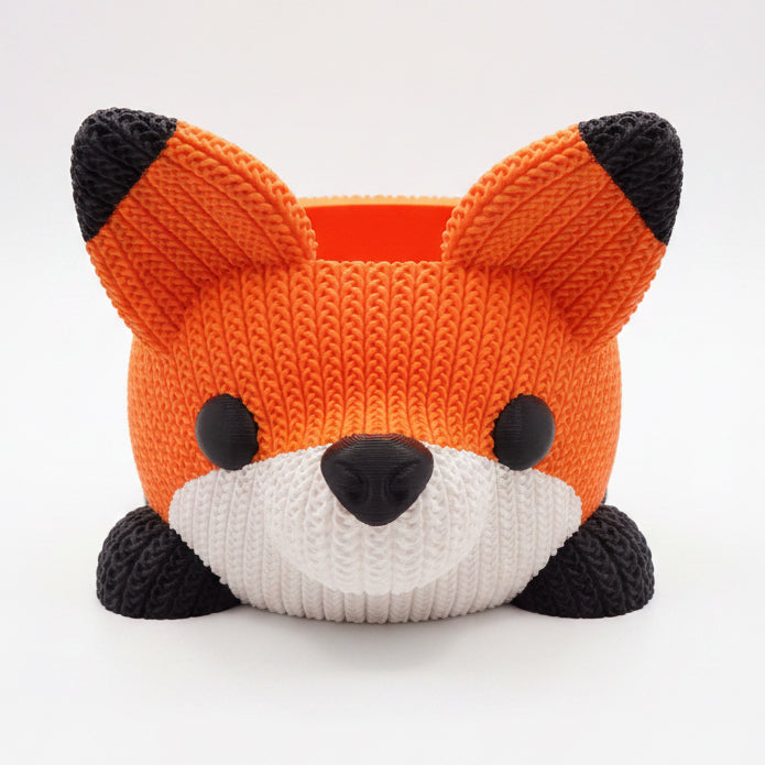 Knitted Fox Planter