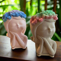 Fairy Flower Girl Planter with Drip Tray