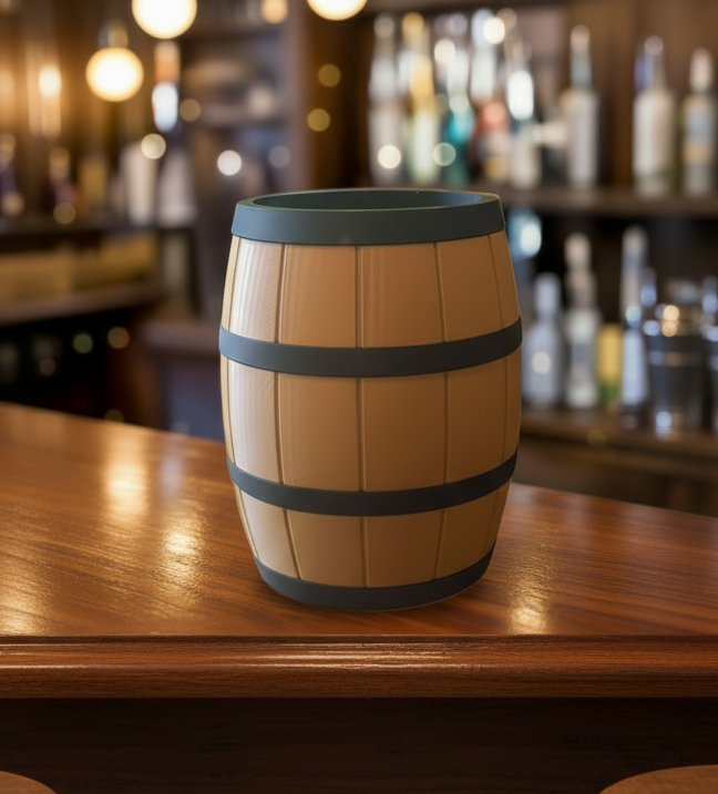 Tall Old World Barrel Self Watering Planter