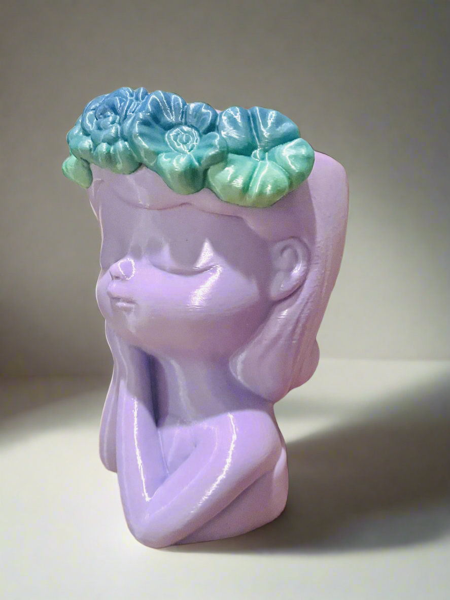 Fairy Flower Girl Planter with Drip Tray