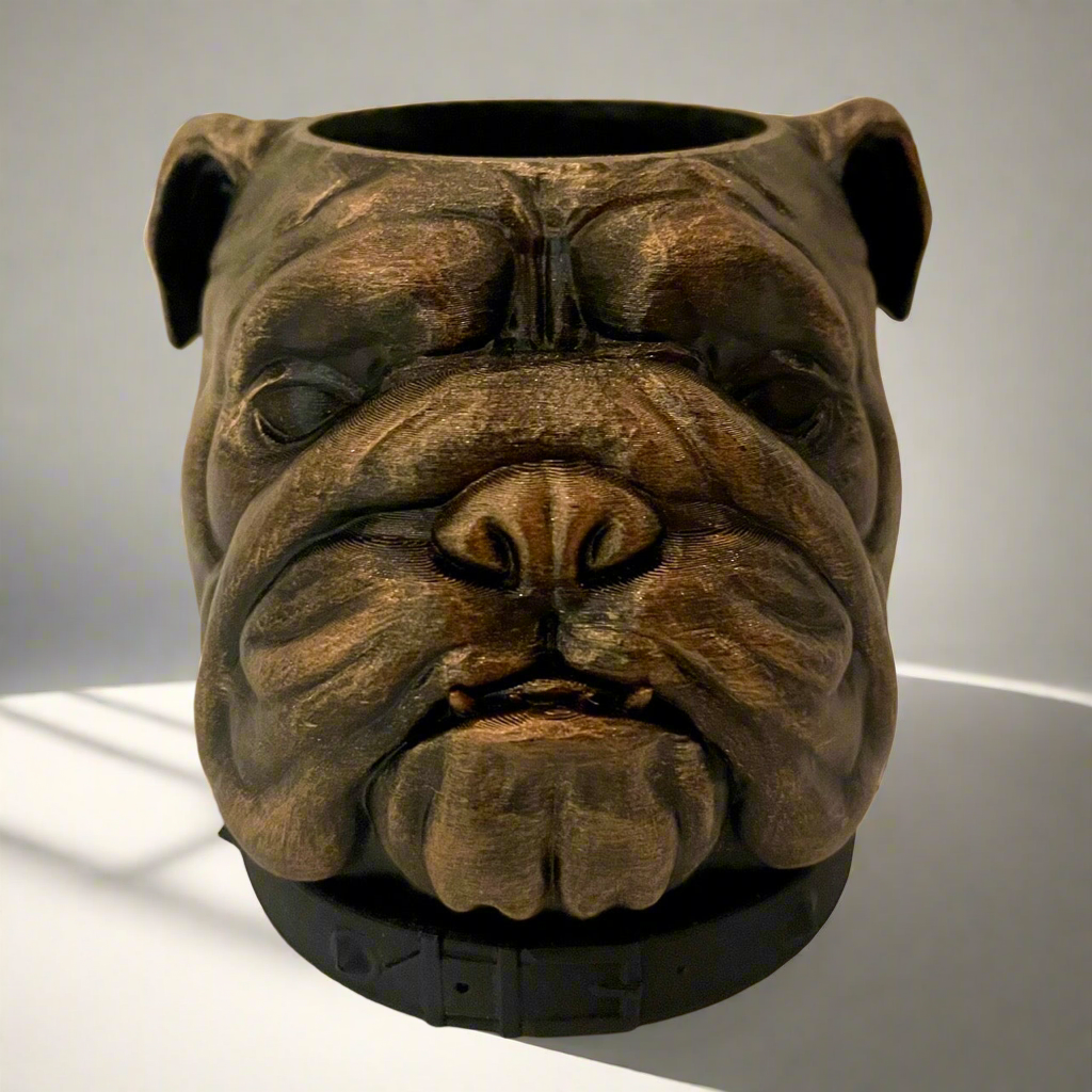 Spike Bulldog Planter with Drip Tray