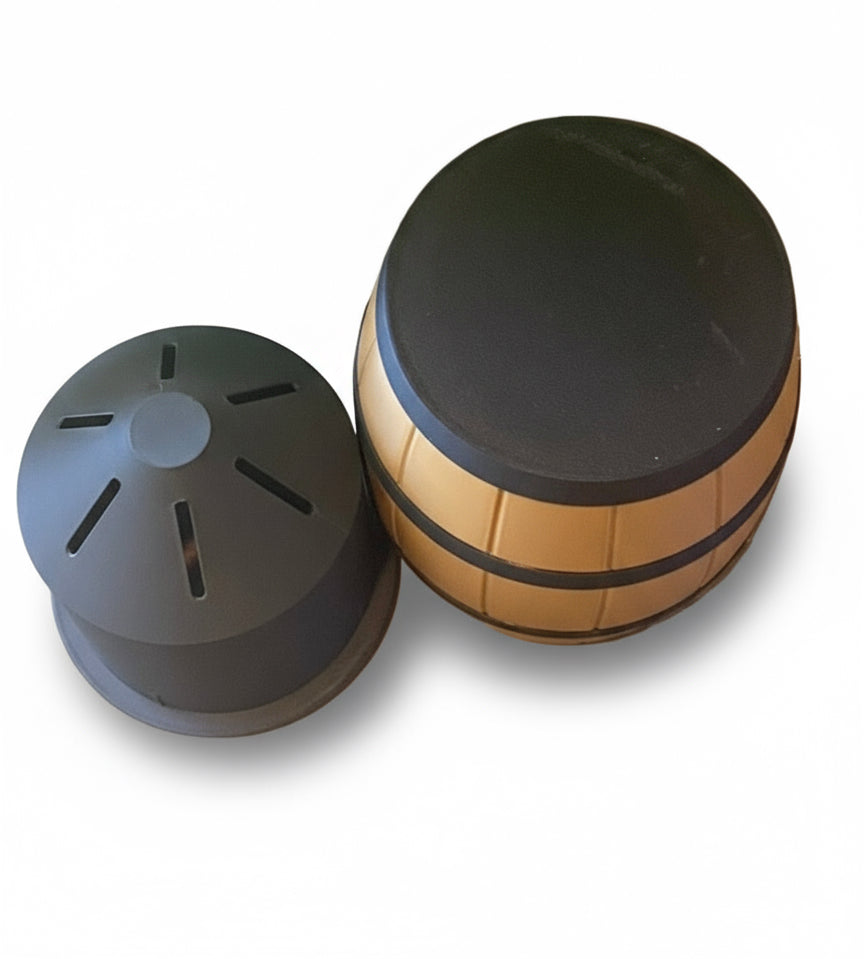 Tall Old World Barrel Self Watering Planter