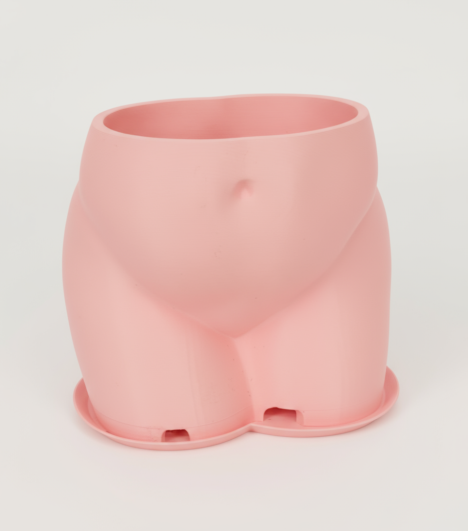 Cheeky Curves Planter with Drip Tray
