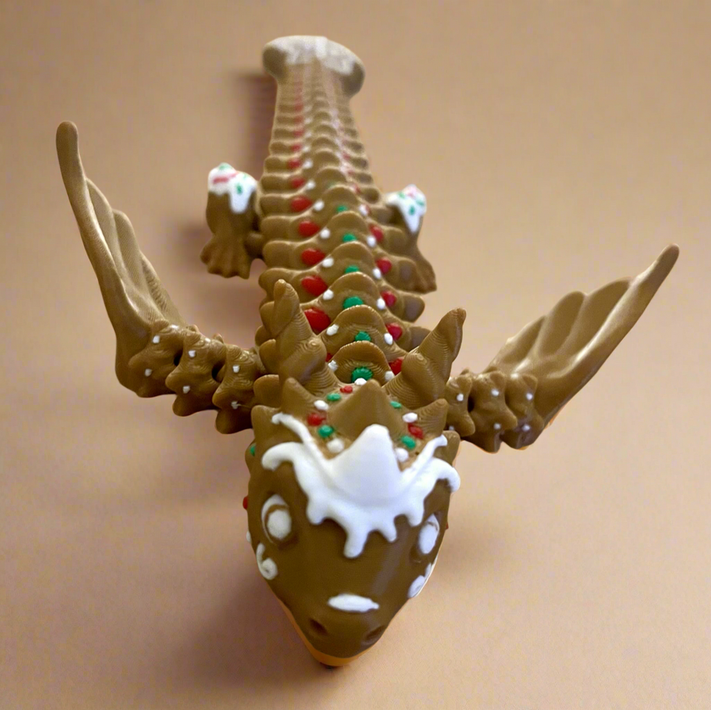Gingerbread Holiday Dragon