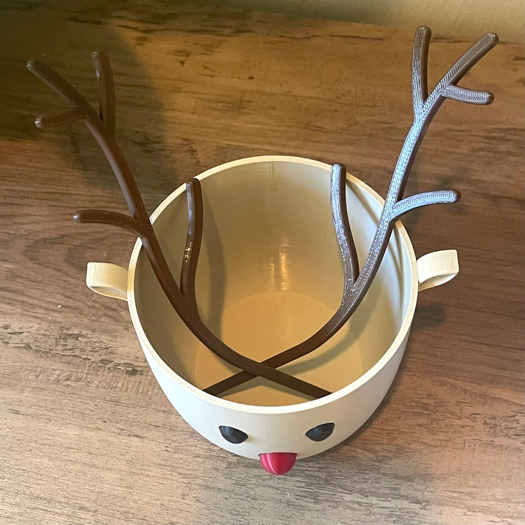 Rudolph Reindeer Pot Planter