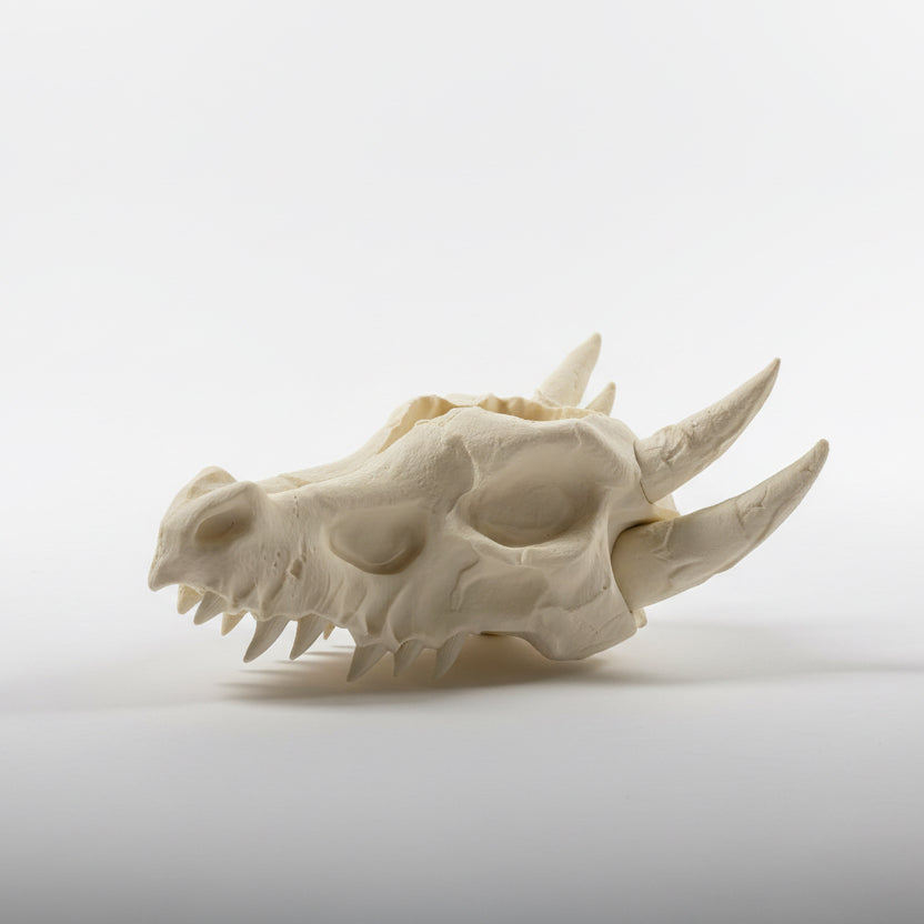 Dragon Head Skull Planter