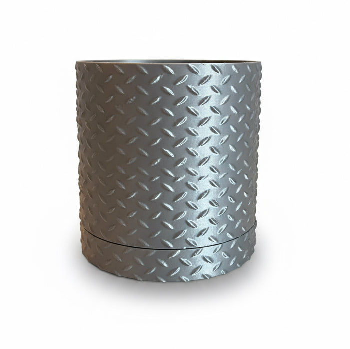 Steel Tread Planter with Hidden Drip Base