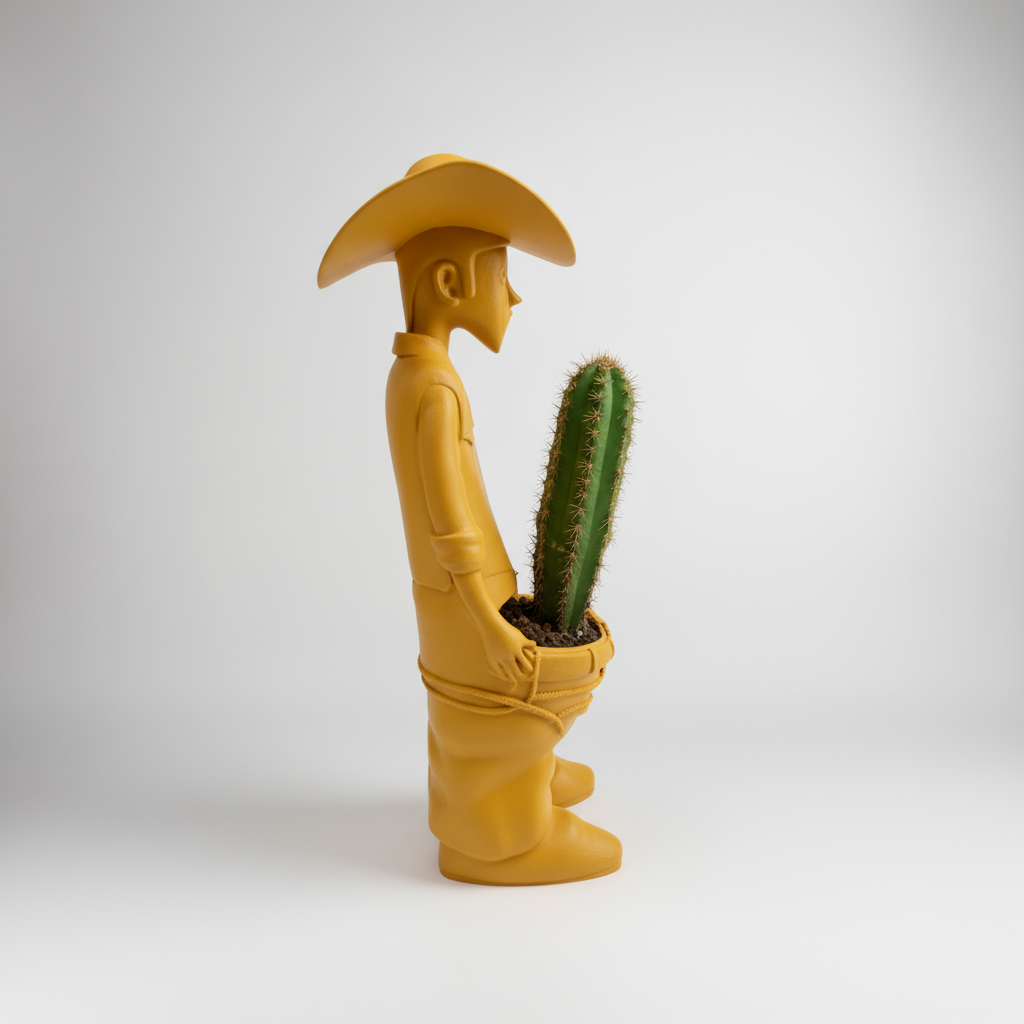 Naughty Cowboy Planter