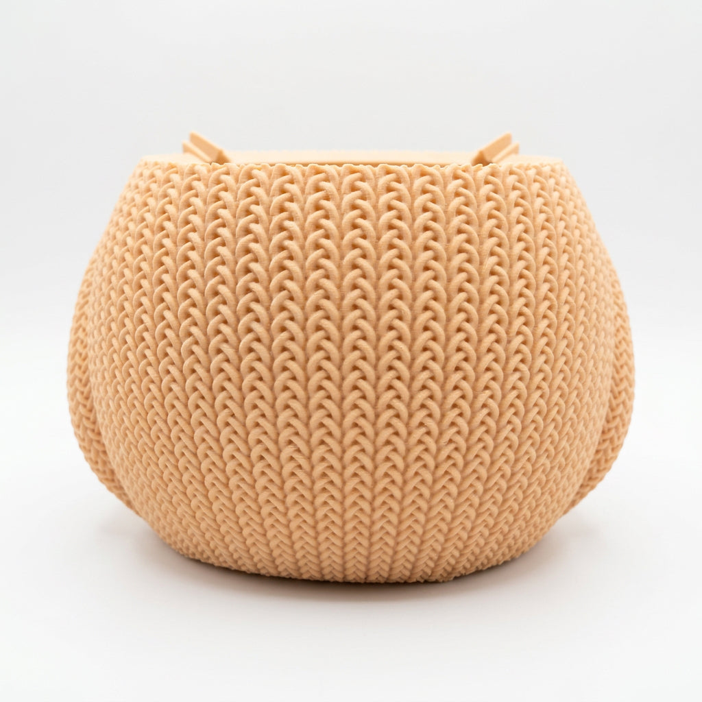 Knitted Owl Planter