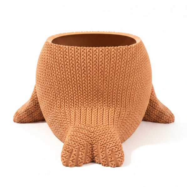Knitted Seal Planter