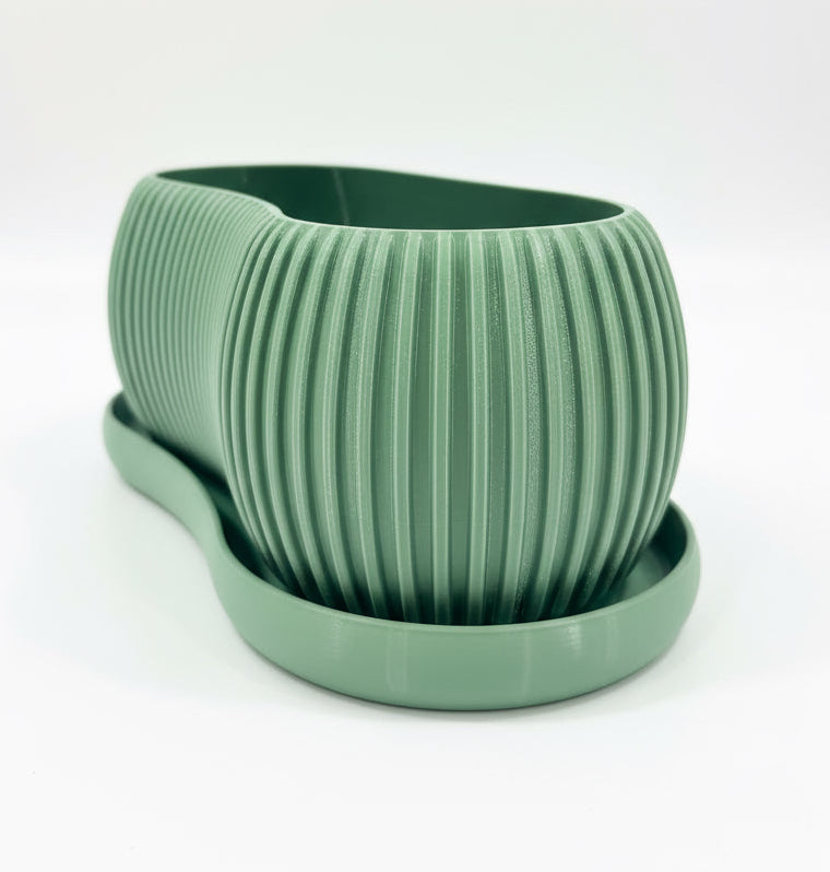 large plant pot drip trays Terra Planter with Drip Tray – Genetic Designs