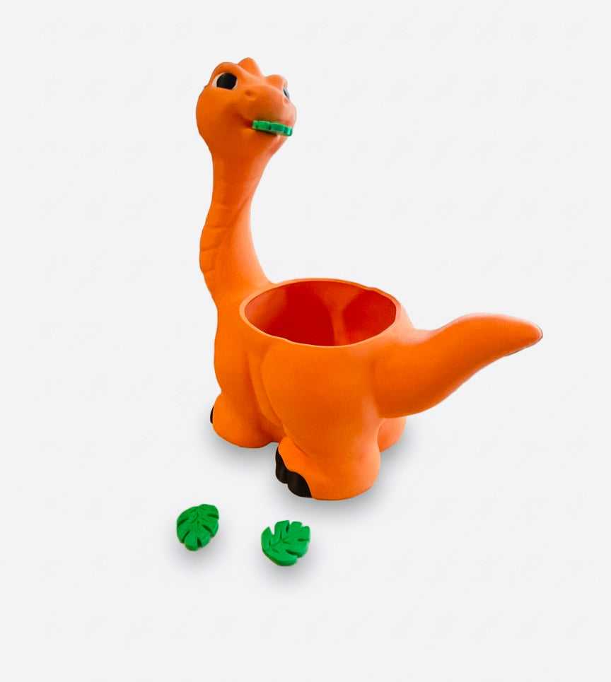 Brontosaurus Bites Dinosaur Planter