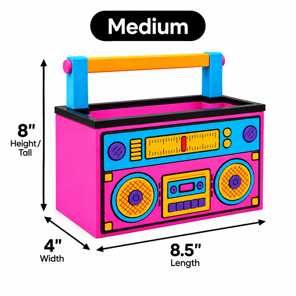 Pump up the Volume - Retro Boombox Planter