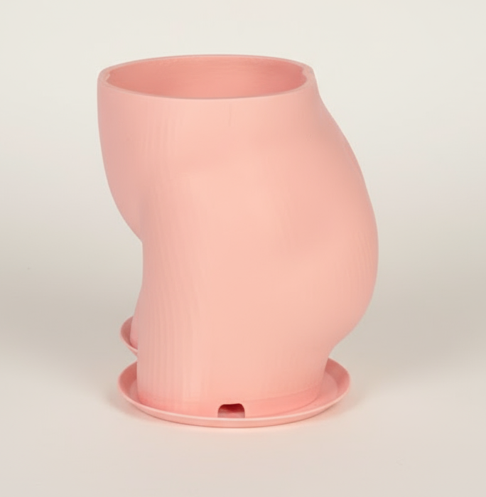Cheeky Curves Planter with Drip Tray