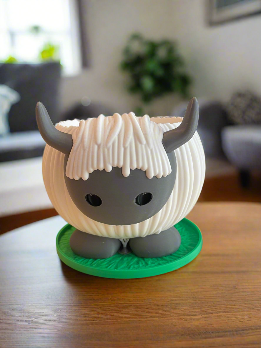 Sheep Planter with Drip Tray